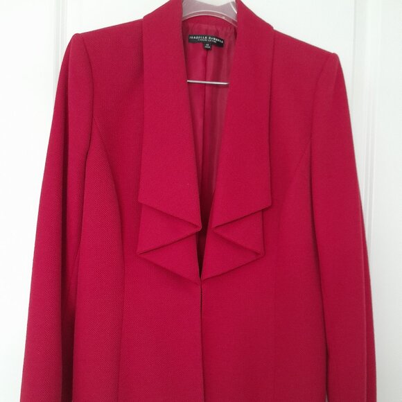 Isabella DeMarco Tahari Levine Brick Red Jacket - Picture 1 of 3